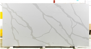 Unique calacatta quartz stone slab made in Malaysia